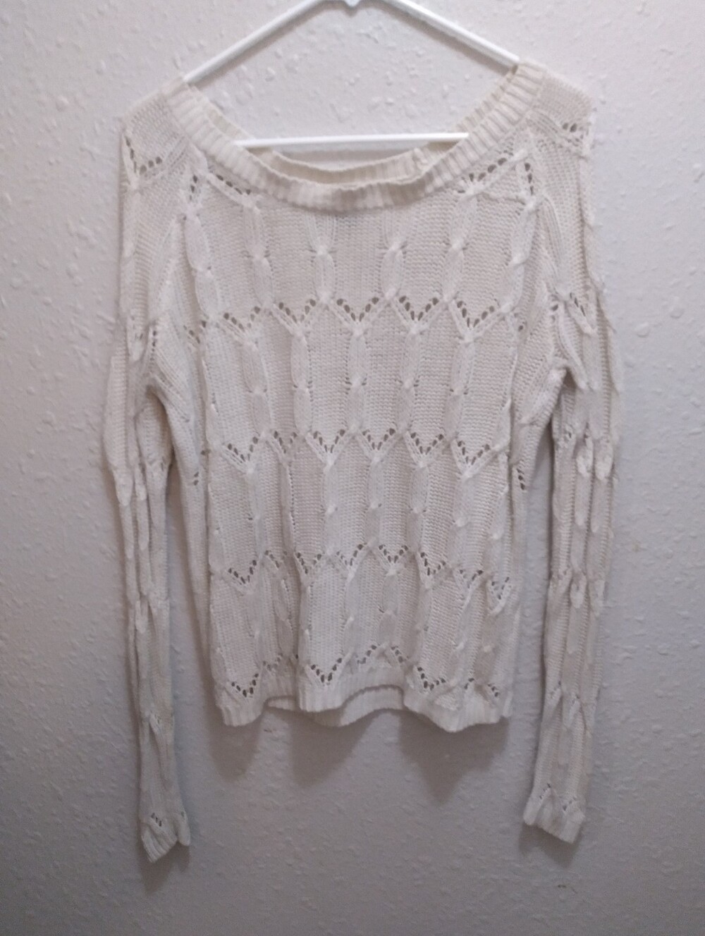 Old Navy Cream Cable Knit Sweater